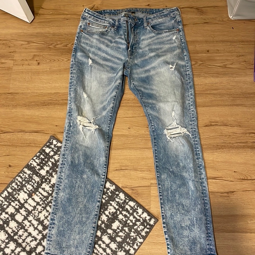 American eagle slim straight flex 34x32